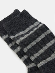 Hush Black Wool Stripe Socks - Image 3 of 3
