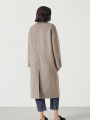Hush Light Brown Pure Wool Double Faced Coat - Image 2 of 4