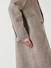 Hush Light Brown Pure Wool Double Faced Coat - Image 3 of 4
