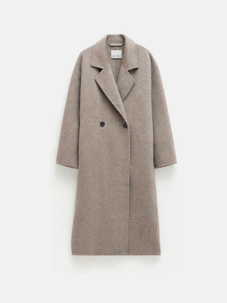 Hush Light Brown Pure Wool Double Faced Coat - Image 5 of 5
