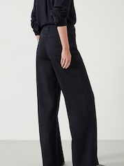 Hush Black 100% Cotton Rowan Flared Trousers - Image 2 of 5