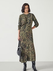 Hush Animal Print Myrah Midi Dress - Image 1 of 5