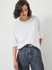 Blanco - Hush Reece Relaxed T-Shirt - Imagen 1 de 5