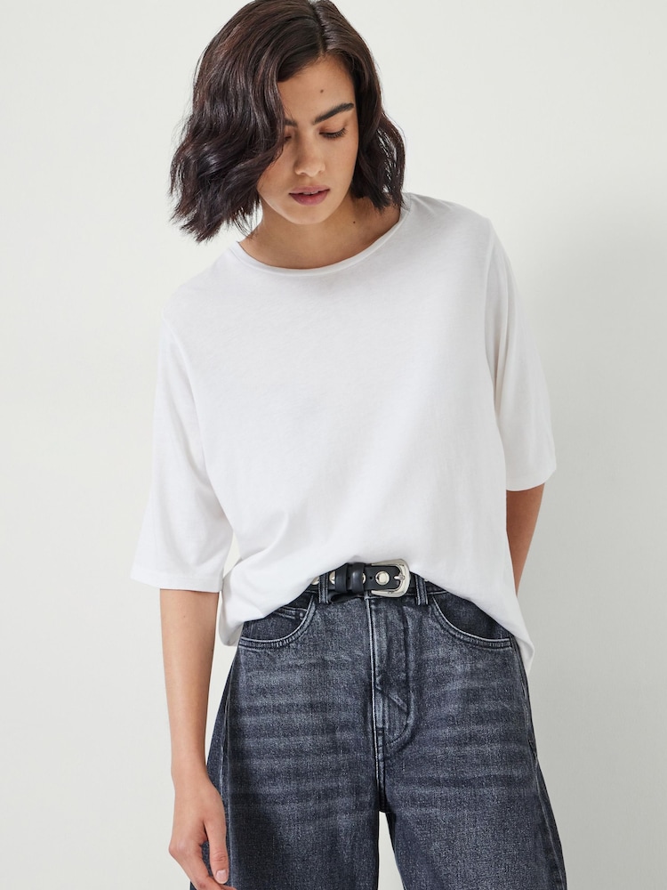 Blanco - Hush Reece Relaxed T-Shirt - Imagen 1 de 5