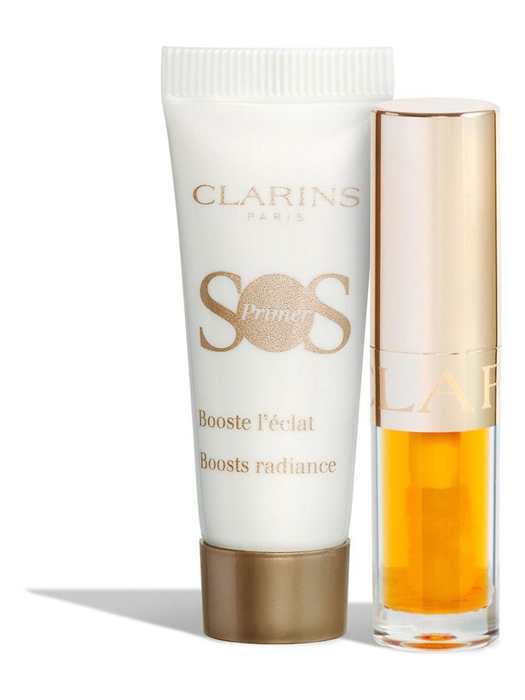 Clarins Prime and Pout Stocking Filler Cracker - Image 2 of 3