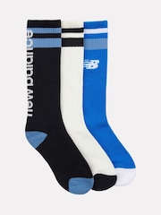 New Balance Black Basketball Socks 3 Pack - Image 1 of 3