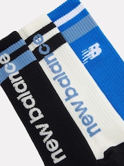 New Balance Black Basketball Socks 3 Pack - Image 2 of 3