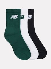New Balance White Sports Socks 3 Pack - Image 1 of 3