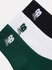 New Balance White Sports Socks 3 Pack - Image 3 of 3