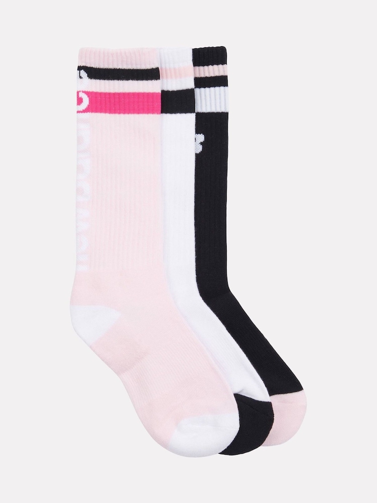New Balance White Basketball Socks 3 Pack - Image 1 of 3