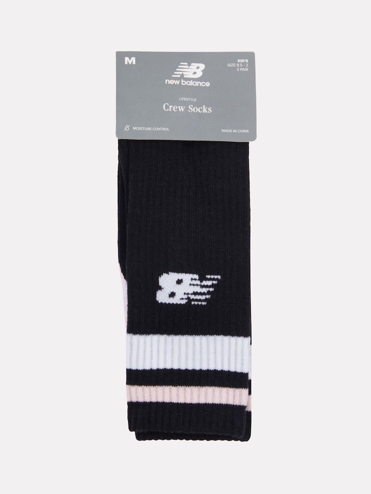 New Balance White Basketball Socks 3 Pack - Image 2 of 3