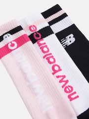 New Balance White Basketball Socks 3 Pack - Image 3 of 3