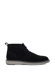 Dune London Black Chander Plain Toe Chukka Boots - Image 2 of 5