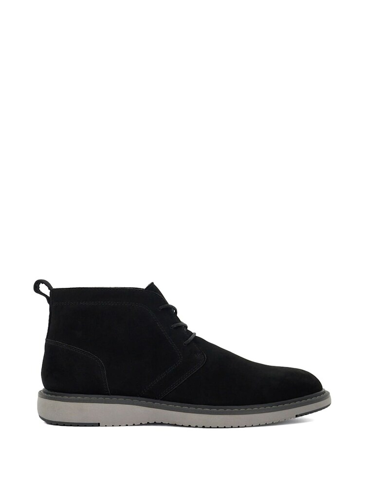Dune London Black Chander Plain Toe Chukka Boots - Image 2 of 5
