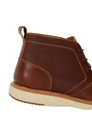 Dune London Brown Chander Plain Toe Chukka Boots - Image 6 of 6