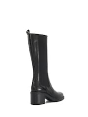 Dune London Black Temley Chelsea Heeled High Boots - Image 3 of 6