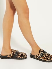 živalski vzorci - Dune London Glorria Studded Backless čevlji - Slika 1 iz 7