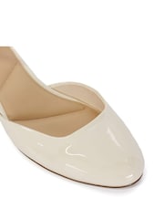 Dune London Cream Dominos Two Part Low Court Shoes - Image 5 of 5