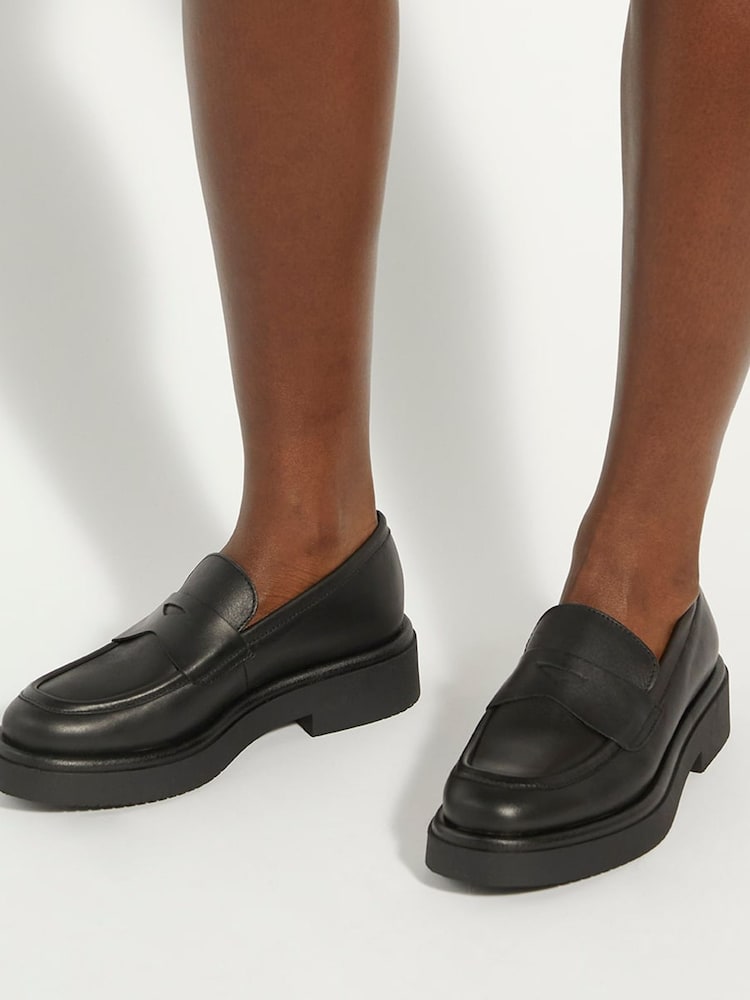 Dune London Black Goodluck Lightweight Chunky Loafers - Image 6 of 6 Dune London Black Goodluck Lightweight Chunky Loafers - Image 6 of 6