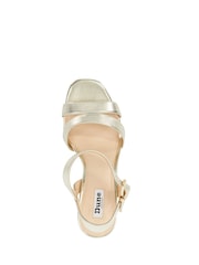 Золотой - Dune London Manifesting Mini Platform Sandals - Изображение 5 из 6