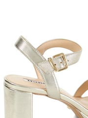 Золотой - Dune London Manifesting Mini Platform Sandals - Изображение 6 из 6