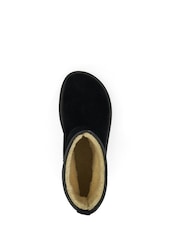 Dune London Black Podsey Shearling Faux Fur Platform Boots - Image 4 of 6