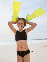 Black Textured Bikini (3-16yrs) - Image 2 of 8