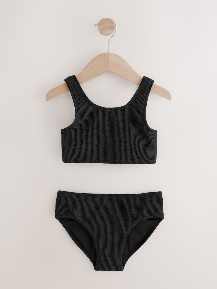 Black Textured Bikini (3-16yrs) - Image 5 of 8
