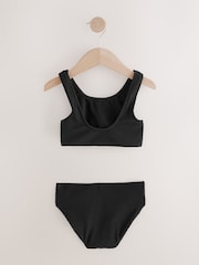Black Textured Bikini (3-16yrs) - Image 6 of 8