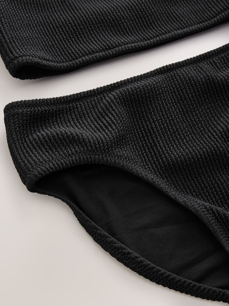 Black Textured Bikini (3-16yrs) - Image 7 of 8