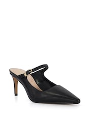 Dune London Black Chronicle Buckle Open Mules - Image 2 of 6