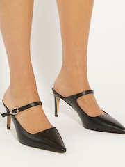 Dune London Black Chronicle Buckle Open Mules - Image 6 of 6