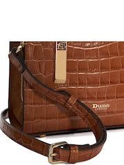 Dune London Brown Dinkydenbeigh Mini Branded Handle Tote Bag - Image 5 of 6