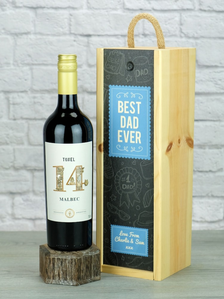 Personalised Best Dad Sparkling Wine Gift by LeBonVin - Image 1 of 1