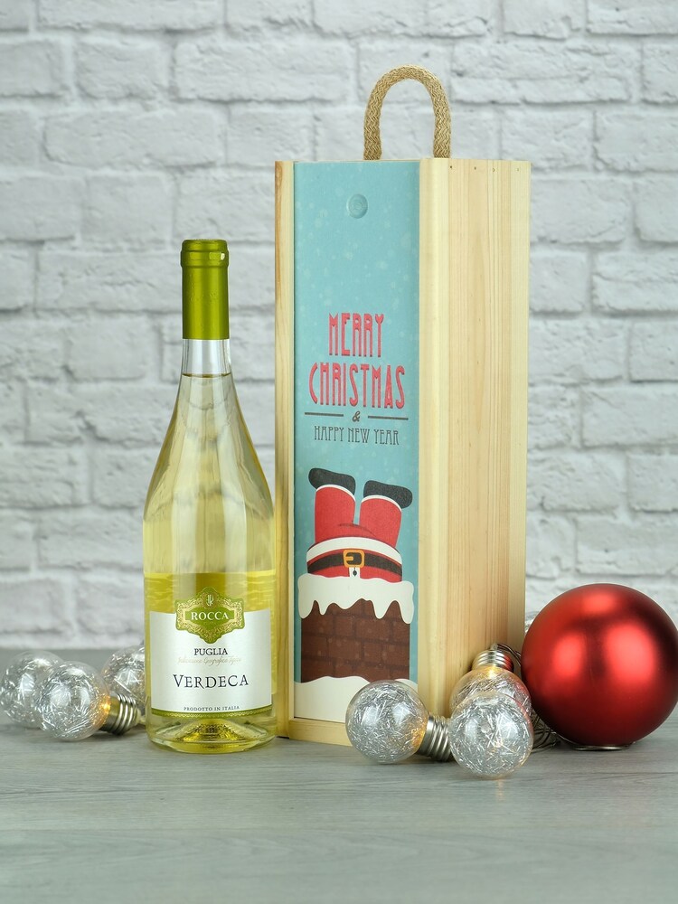 LeBonVin Merry Christmas Italian Verdeca Boxed Gift - Image 1 of 1 LeBonVin Merry Christmas Italian Verdeca Boxed Gift - Image 1 of 1