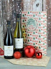 LeBonVin Merry Christmas French Wine Twin Boxed Gift - Image 1 of 1