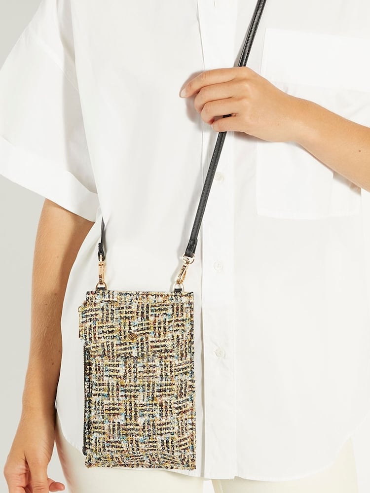 Dune London Black Shiela Multi Purpose Phone Case Bag - Image 1 of 5