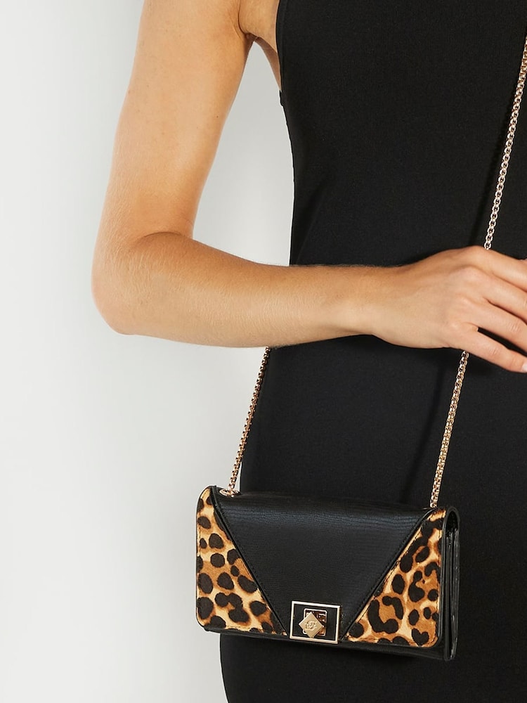 Dune London Animal Styled Panelled Phone Cross-Body Bag - Image 1 of 5