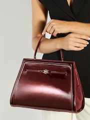 Dune London Burgundy Dante L Large Top Handle Lady Bag - Image 1 of 5