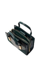 Dune London Green Bolt Dinkydenbeigh Mini Branded Handle Tote Bag - Image 4 of 5