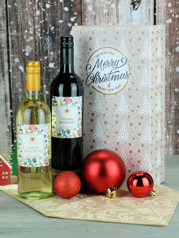 LeBonVin Italian Wine Duo Merry Christmas Boxed Gift - Image 1 of 1 LeBonVin Italian Wine Duo Merry Christmas Boxed Gift - Image 1 of 1