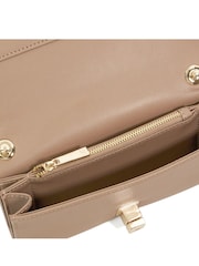 Dune London Brown Styled Panelled Phone Cross-Body Bag - Image 4 of 5