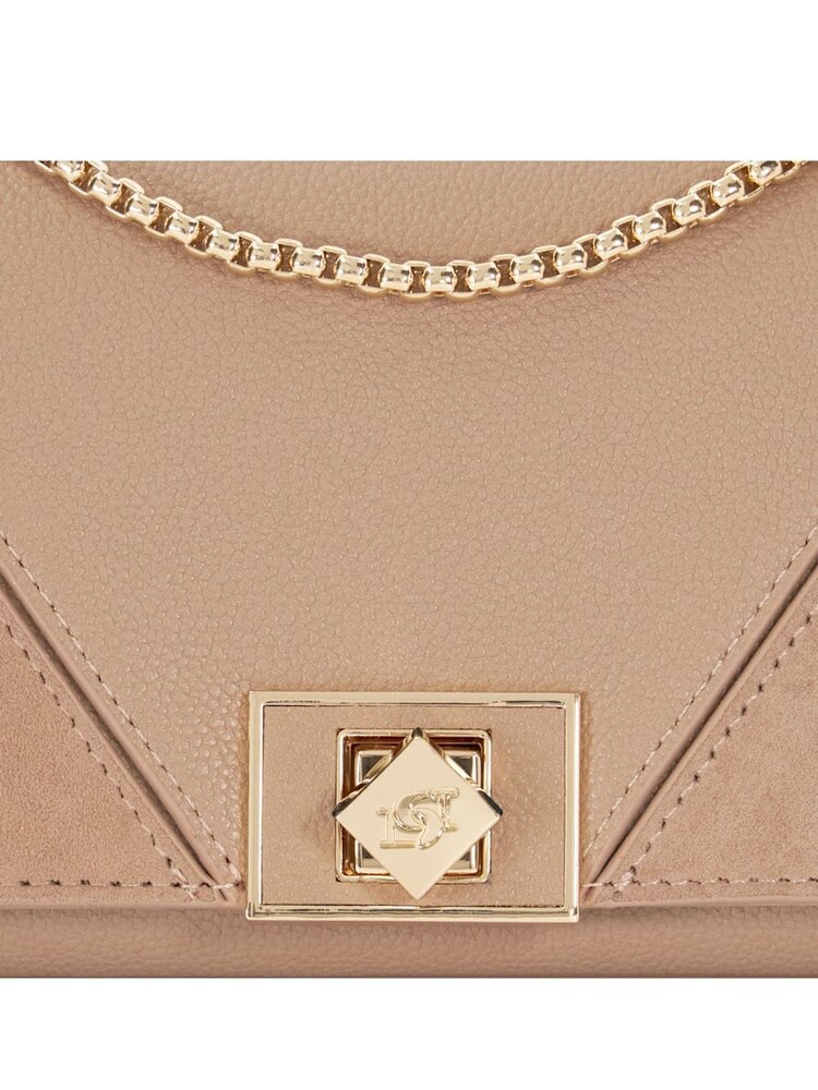 Dune London Brown Styled Panelled Phone Cross-Body Bag - Image 5 of 5