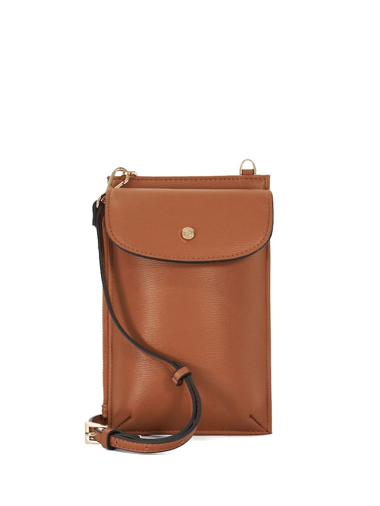 Dune London Brown Shiela Multi Purpose Phone Case Bag - Image 2 of 5