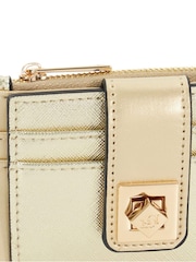Gold - Dune London Karra Turn Lock Card Holder Wallet - Bild 4 von 5