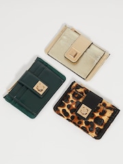 Gold - Dune London Karra Turn Lock Card Holder Wallet - Bild 5 von 5