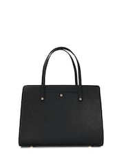 Dune London Black Large Denbeigh Branded Handle Bag - Image 3 of 5
