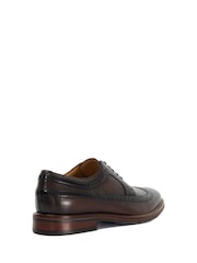 rjava - Dune London Steeles Burnished gležnjar z luknjičastim vzorcem in vezalkami čevlji - Slika 4 iz 6