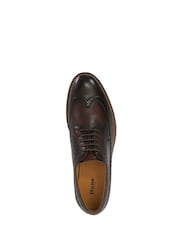 rjava - Dune London Steeles Burnished gležnjar z luknjičastim vzorcem in vezalkami čevlji - Slika 5 iz 6