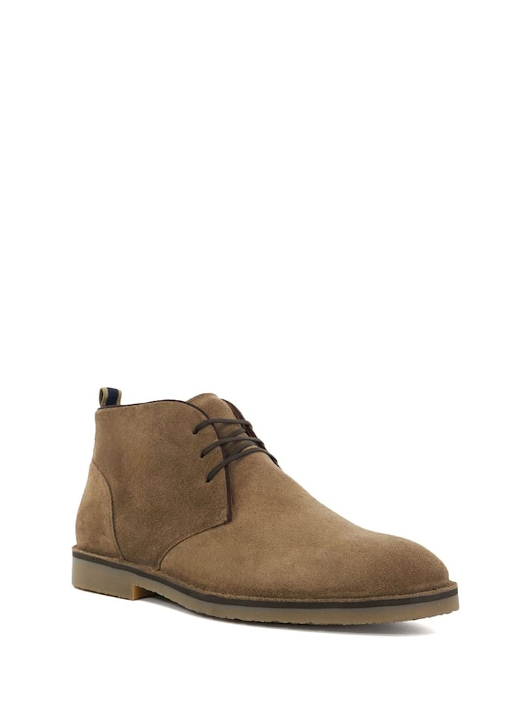 Dune London Tan Brown Cashed Chukka Boots - Image 2 of 6